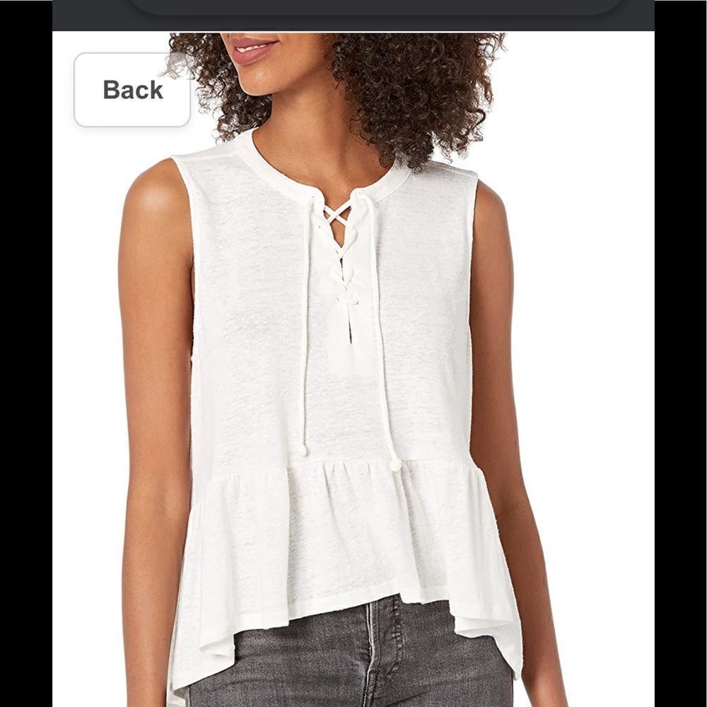 New with tags Lucky Brand Women's Sleeveless Tie Neck Relaxed Cami Top, size M